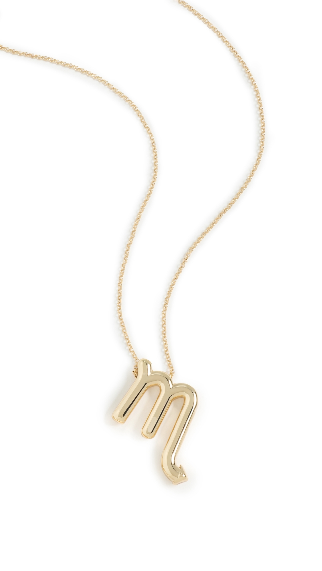 Zodiac Pendant Necklace Scorpio One Size