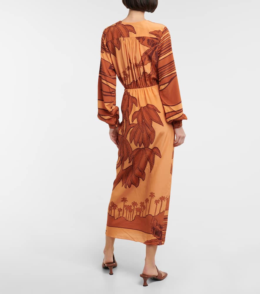 Silk crêpe de chine maxi dress