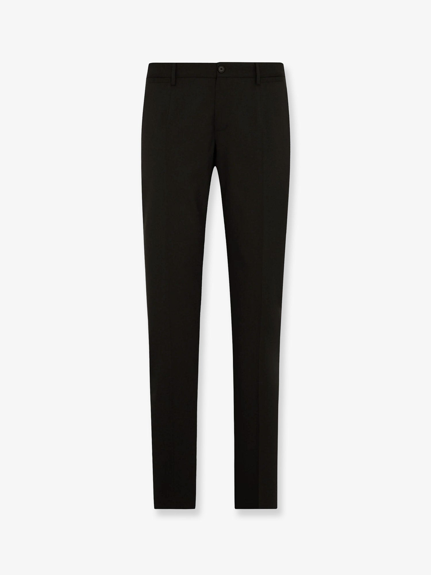 Virgin Wool Trousers — Black