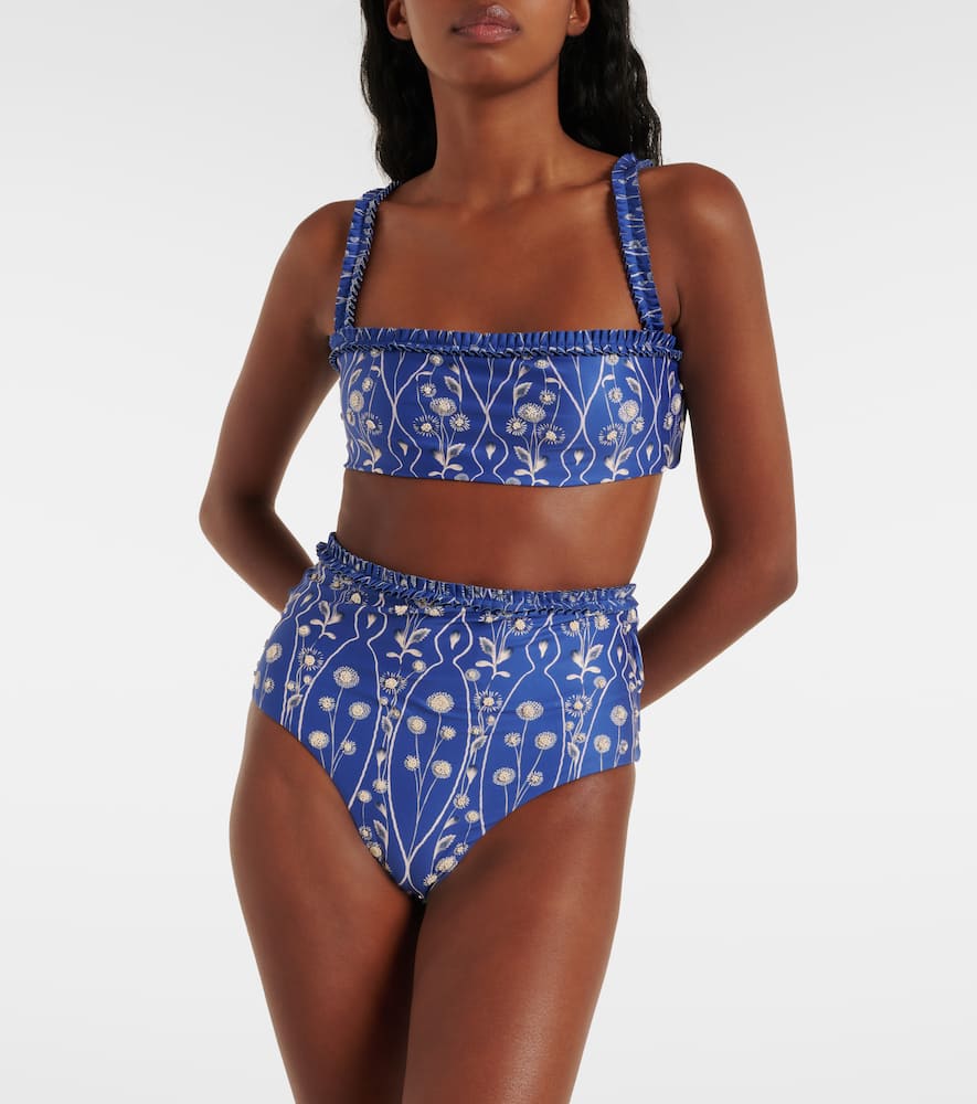 Olmo printed bikini top
