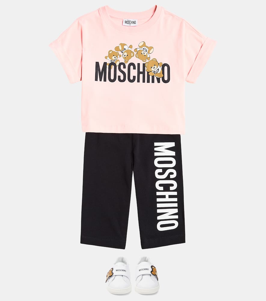 Cotton-blend T-shirt and shorts set