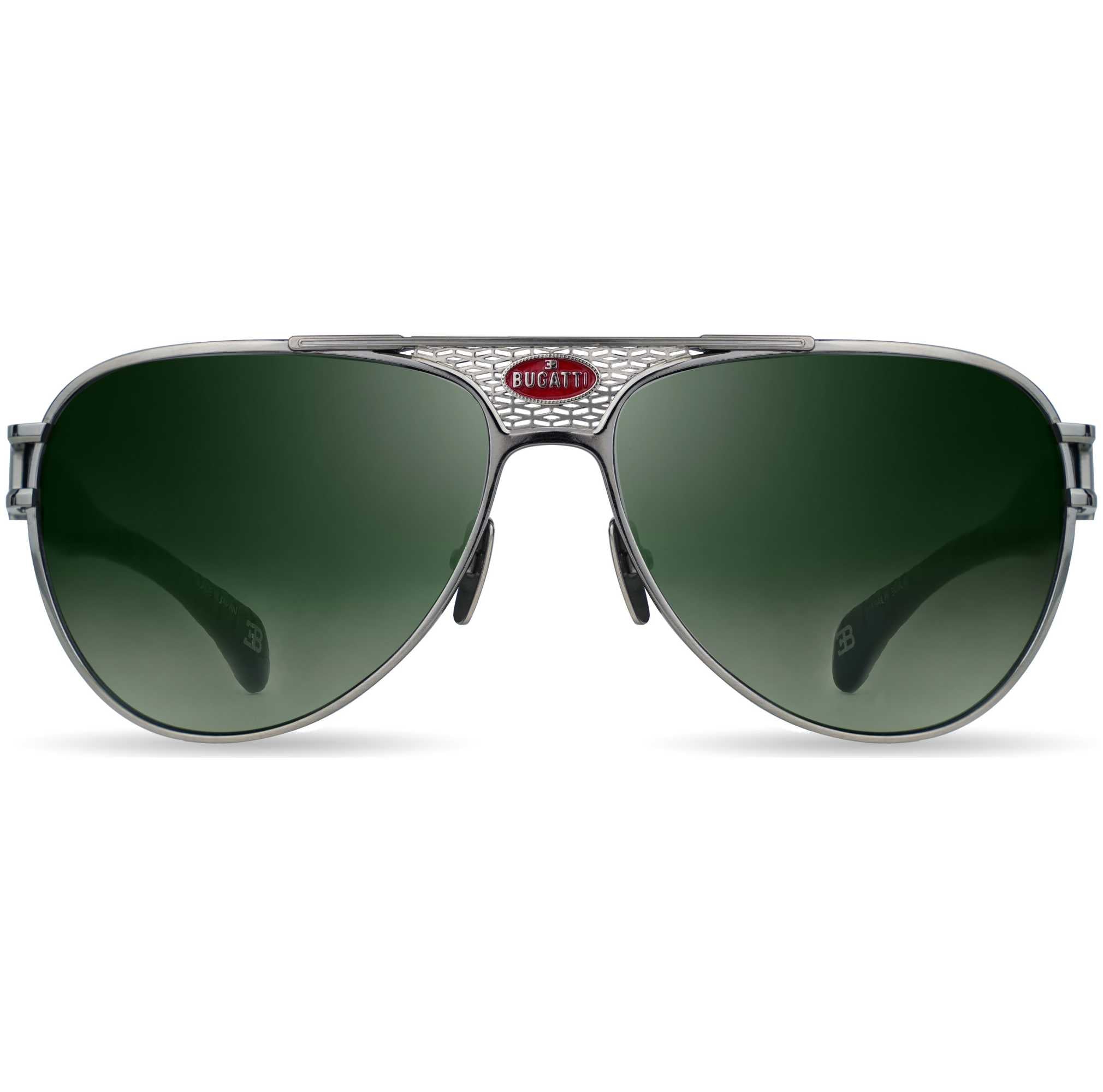 Men's 42 mm Silver Sunglasses