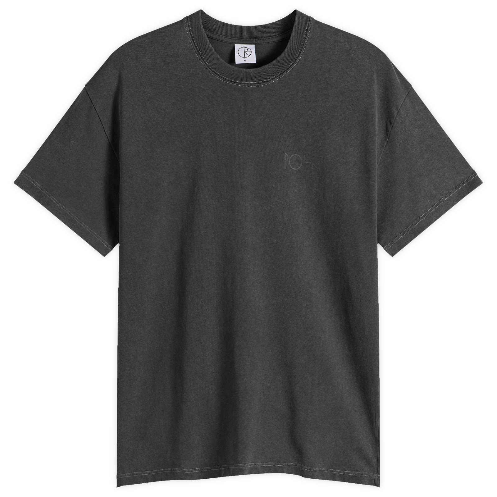 Men's Stroke Logo Contrast T-Shirt Silver Black/Black