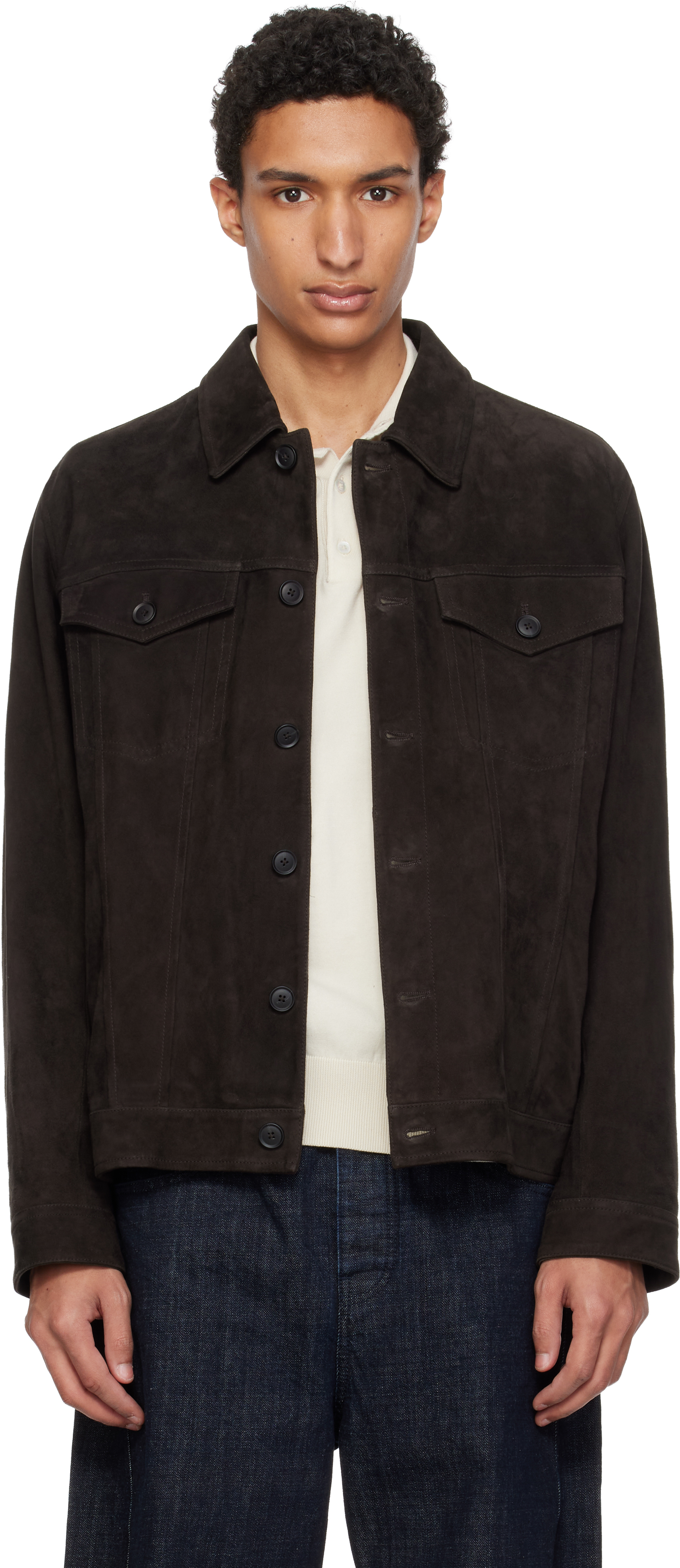 Brown Regular Fit Nappalan Suede Jacket