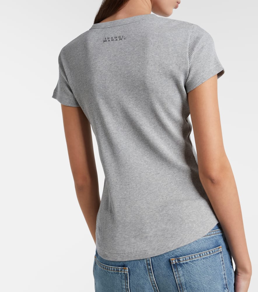 Taomi ribbed-knit cotton jersey T-shirt