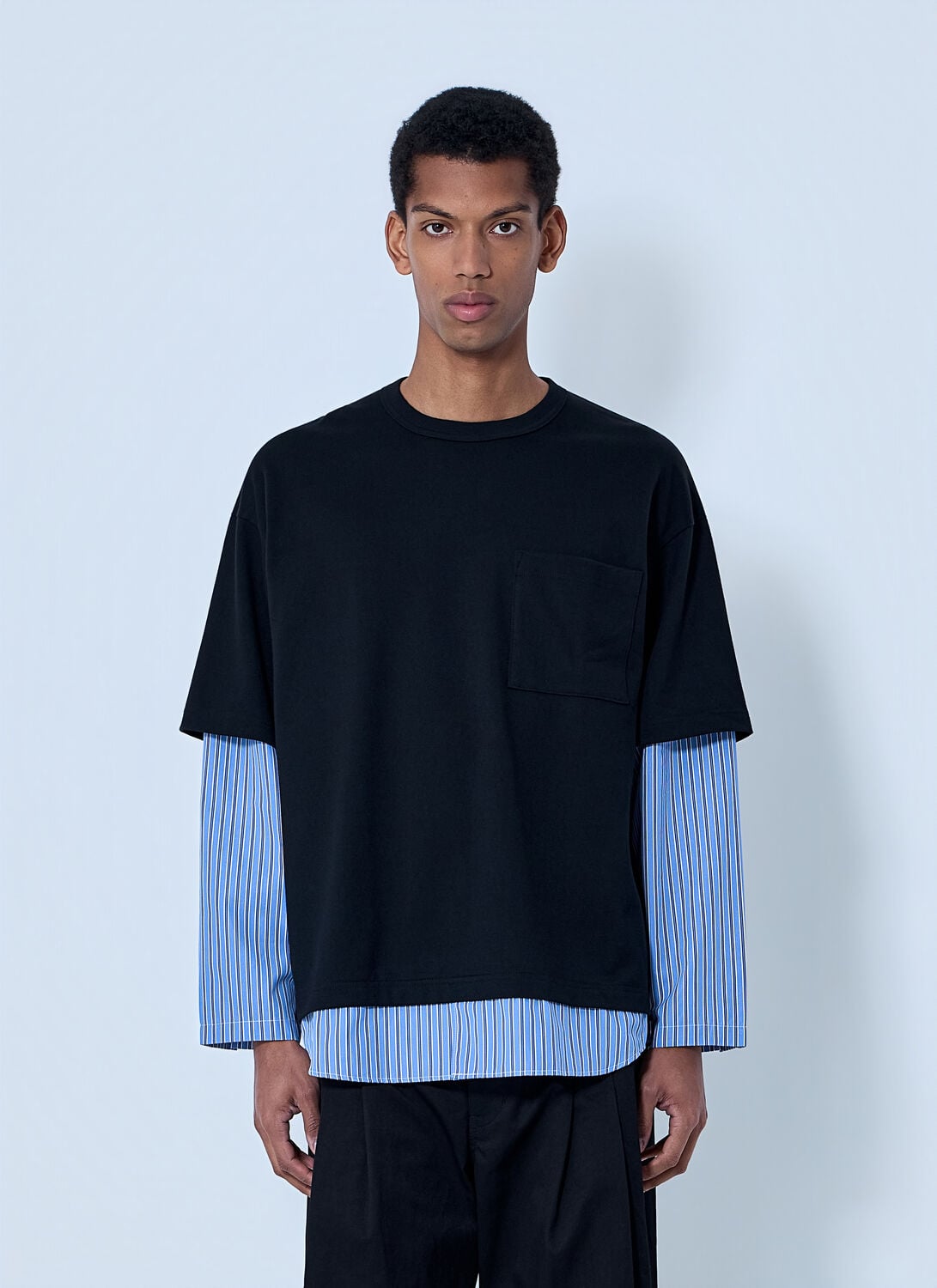 Layered Crewneck T-shirt - Man T