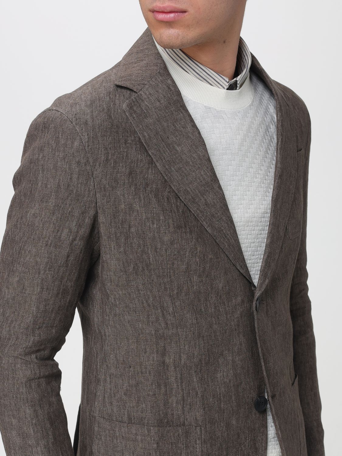 Blazer Men color Brown