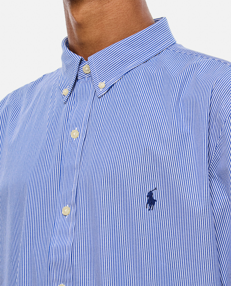 Embroidered Stretch Poplin Shirt
