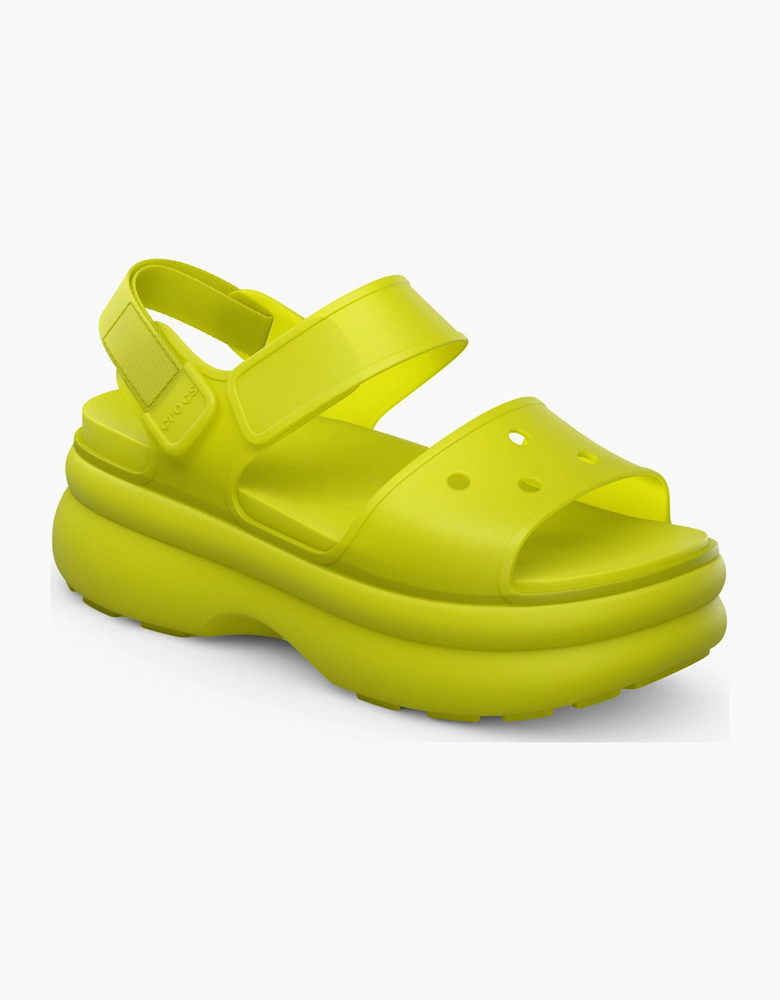 Women's Crocs SOHO FROSTED Womens Platform Sandals Citrus - Green