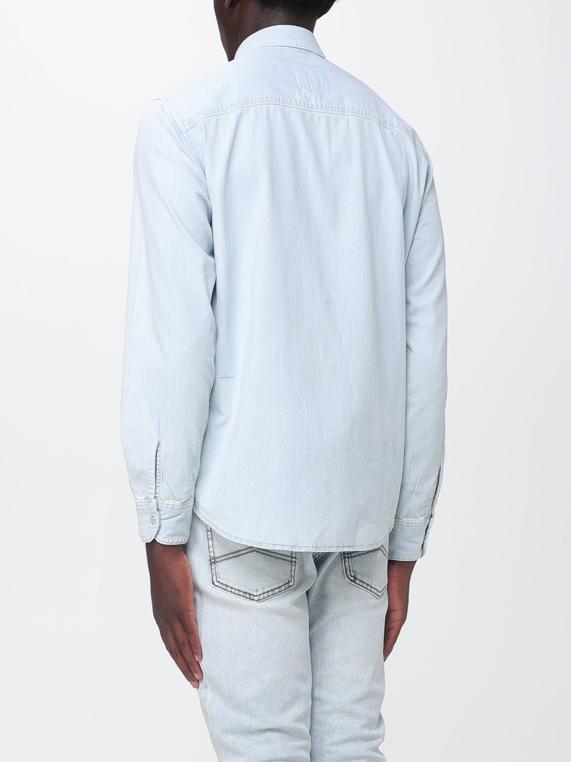 Shirt Men color Stone Washed