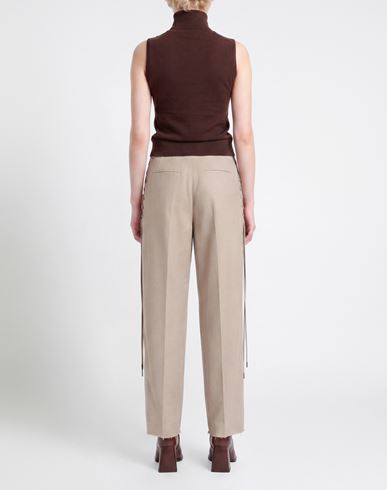 Stella Maxwell X Woman Pants Light brown Size 2 Virgin Wool, Viscose