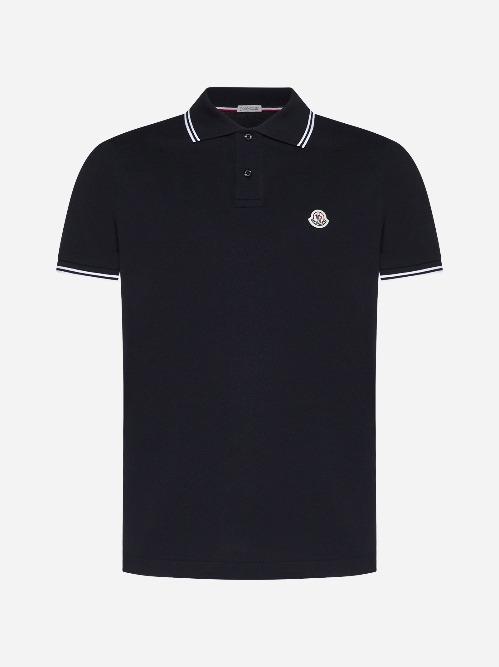 Logo-patch cotton polo shirt