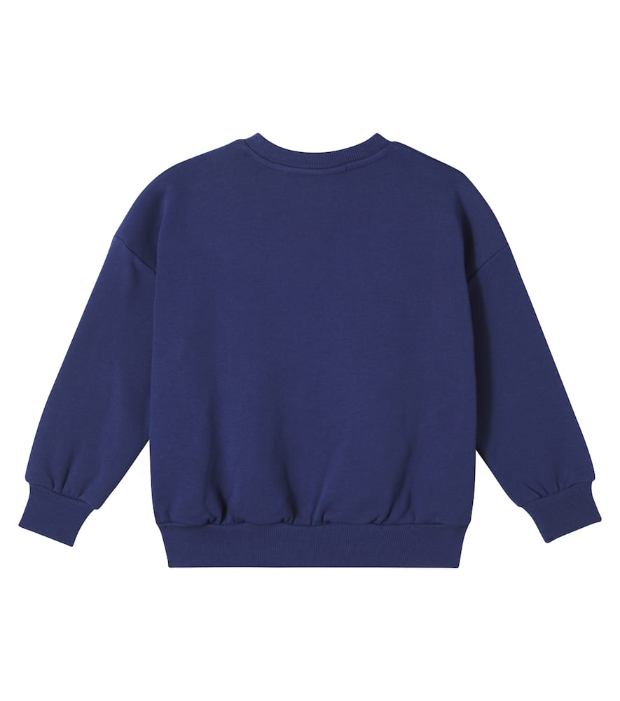 Appliqué cotton sweater