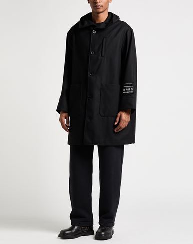 Paltò Man Coat Black Size 1 Wool, Polyamide