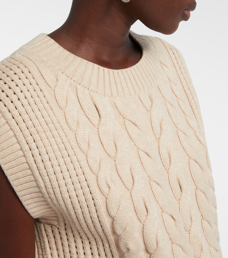 Pixie cable-knit sweater vest