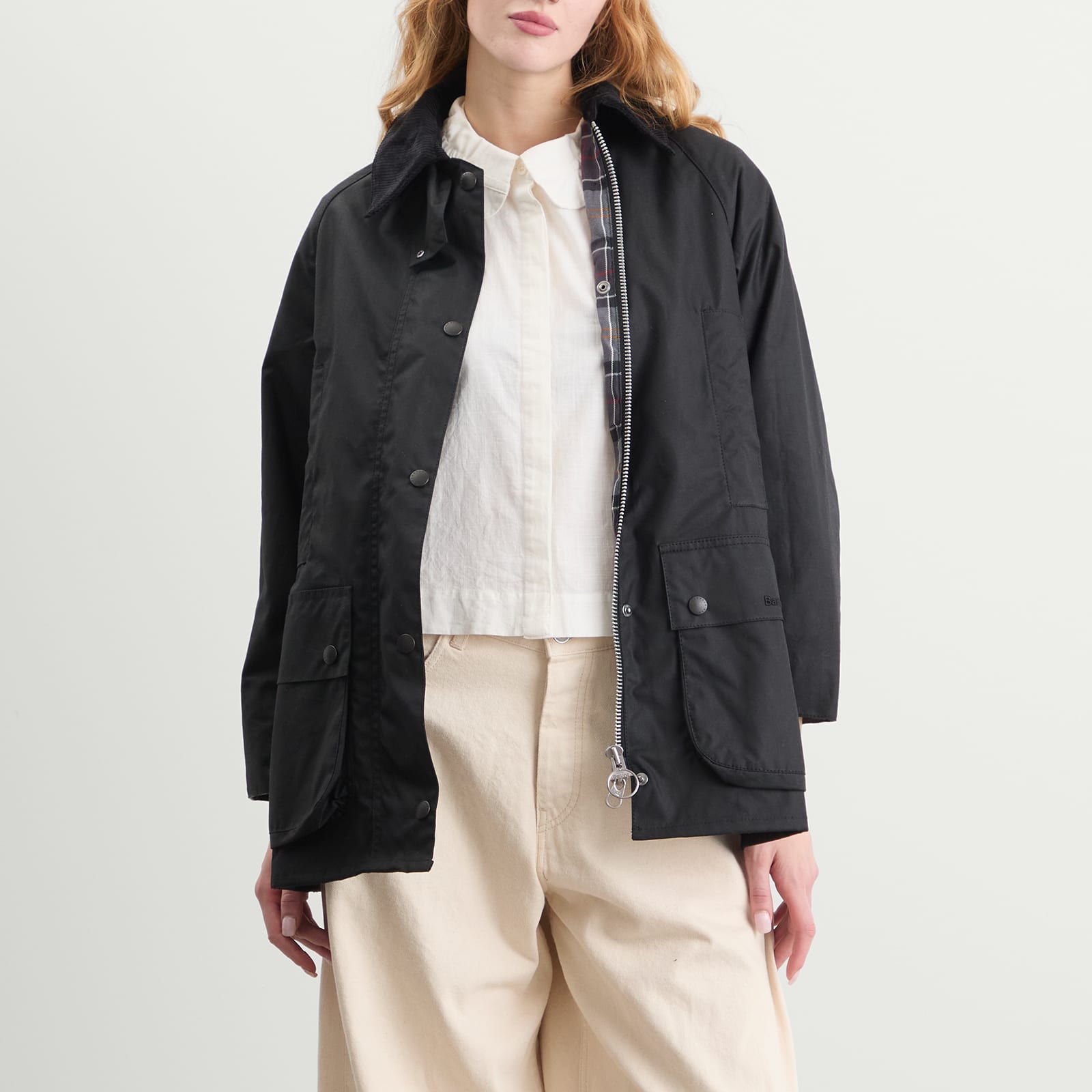 Women's Beaufort Wax Jacket Black/Modern