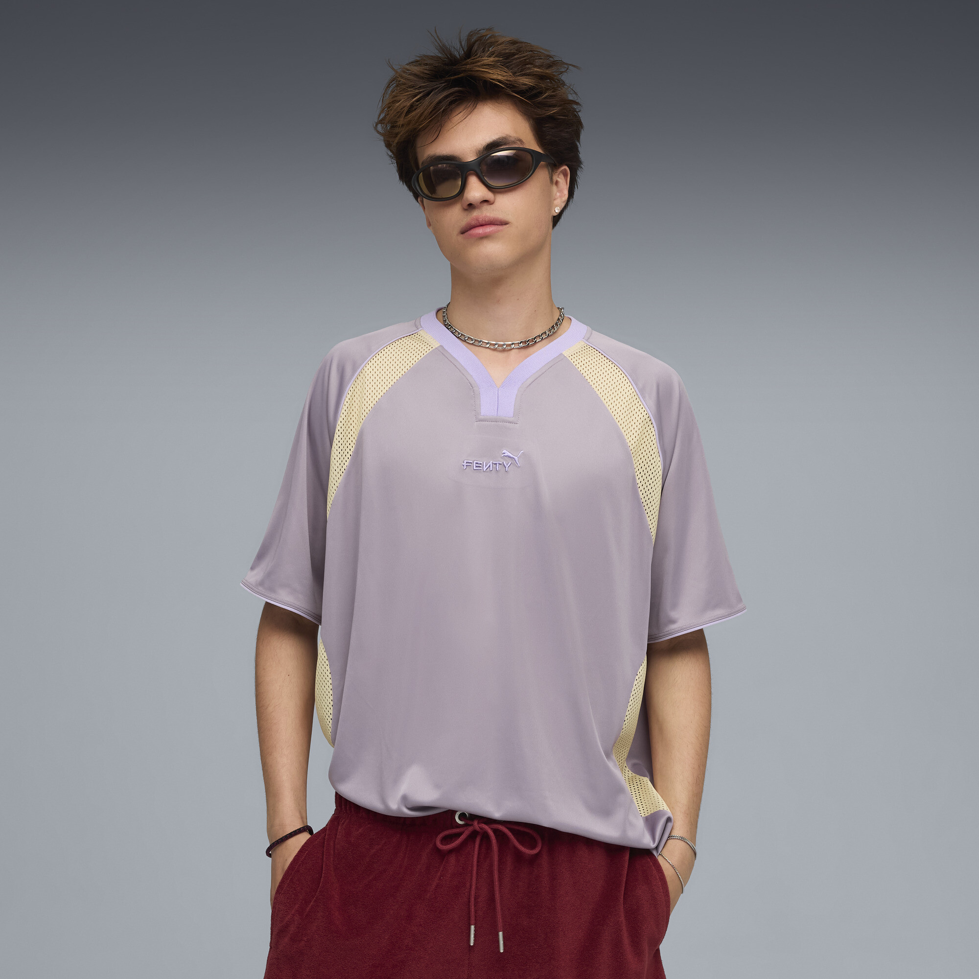 FENTY x PUMA Short Sleeve Jersey in Purple
