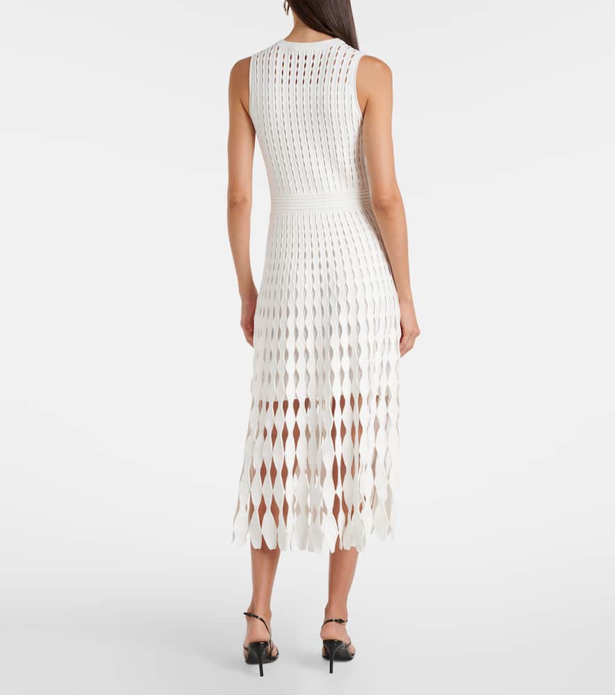 Zyla open-knit midi dress