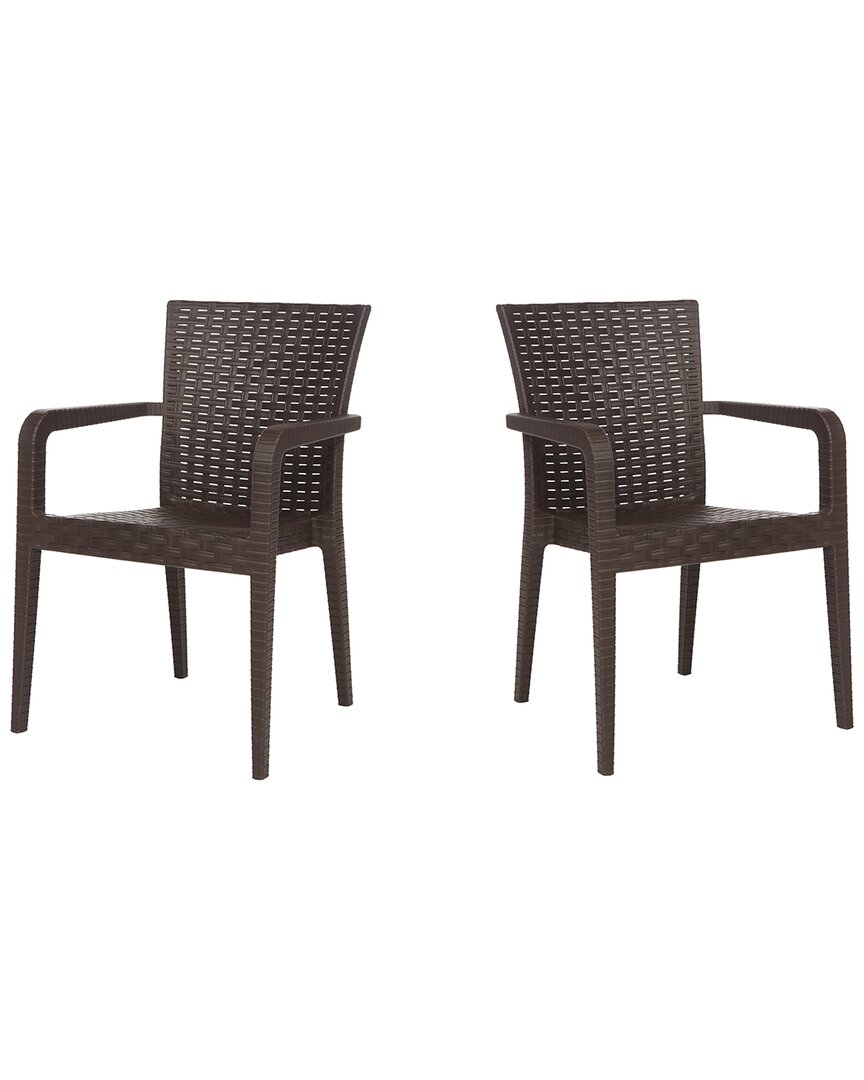 Rainbow Outdoor Alberta Set of 2 Stackable Armchairs