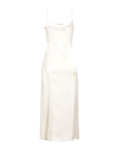 Jacquemus Woman Midi dress Ivory Size 4 Viscose, Elastane