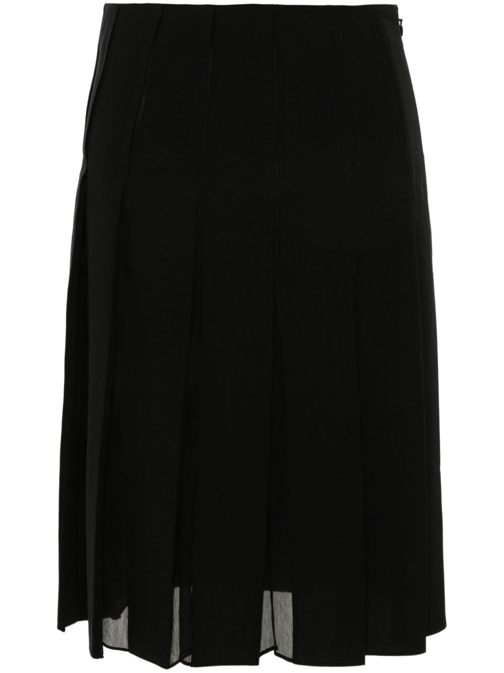 Pleated colour contrast skirt - Neutrals