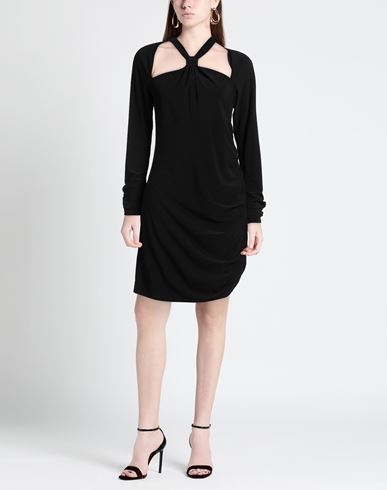 Woman Mini dress Black Size 6 Polyester, Elastane