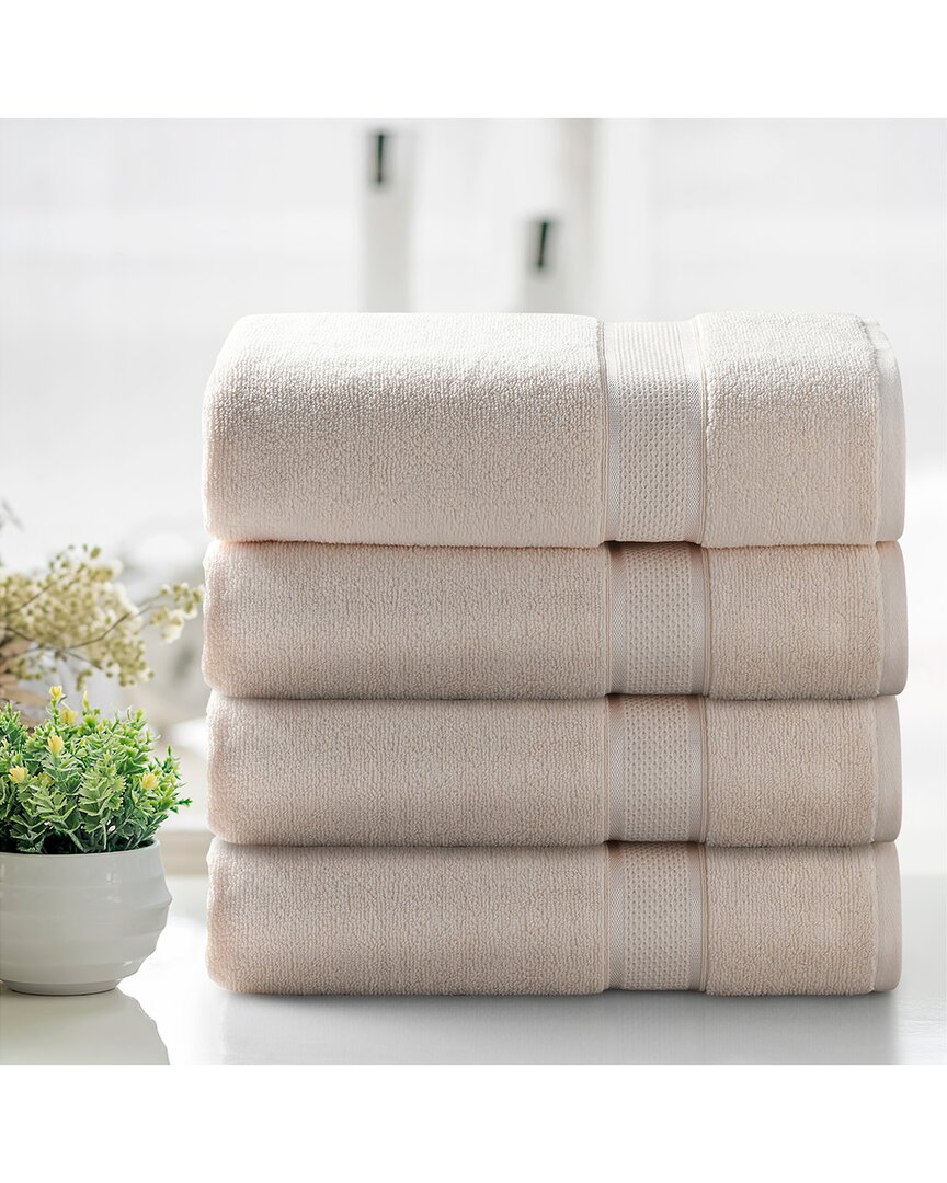2pc Zero Twist Cotton Plush Bath Sheet Set