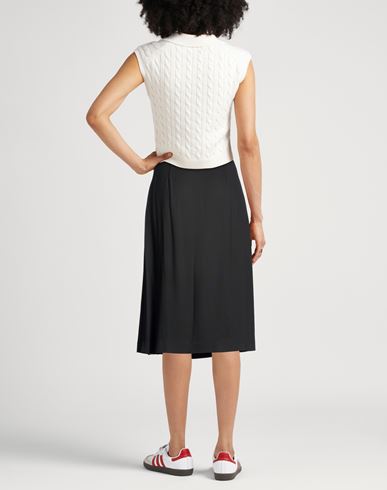 Woman Midi skirt Black Size 8 Viscose, Polyester, Elastane