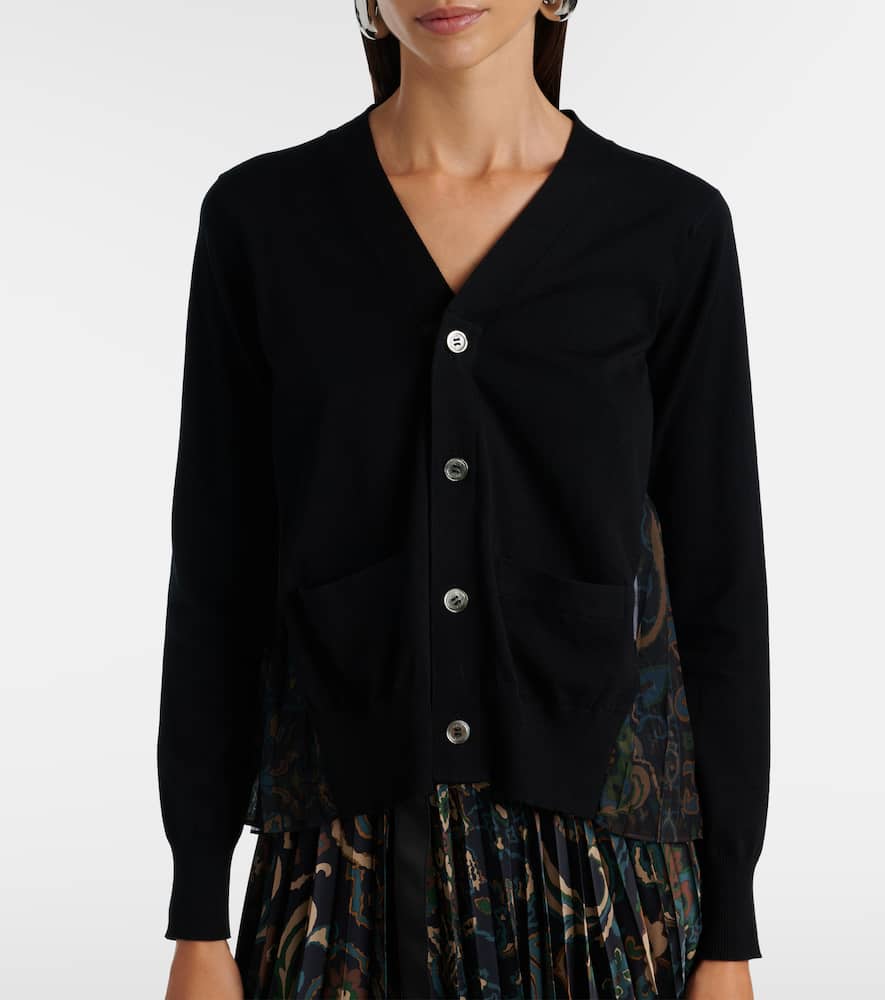 Cotton tulle cardigan