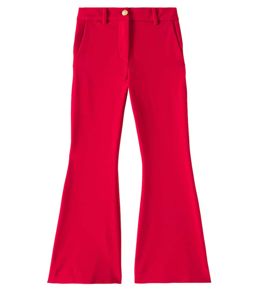 High-rise flared pants