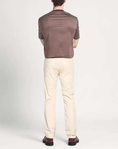 Man Pants Beige Size 31 Cotton, Elastane