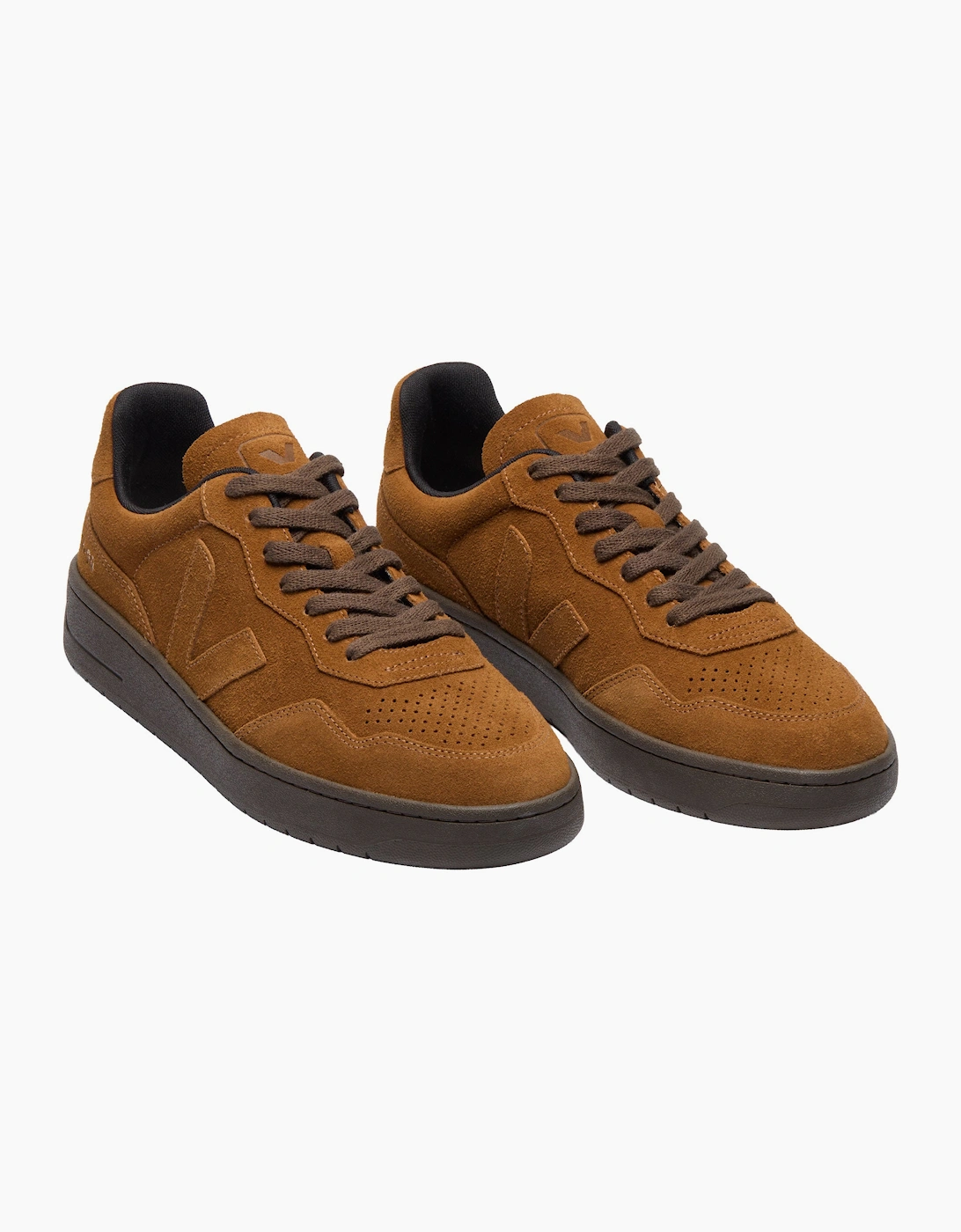 Men's VEJA V-90 SUEDE TRAINER COGNAC/EAGLE - Brown