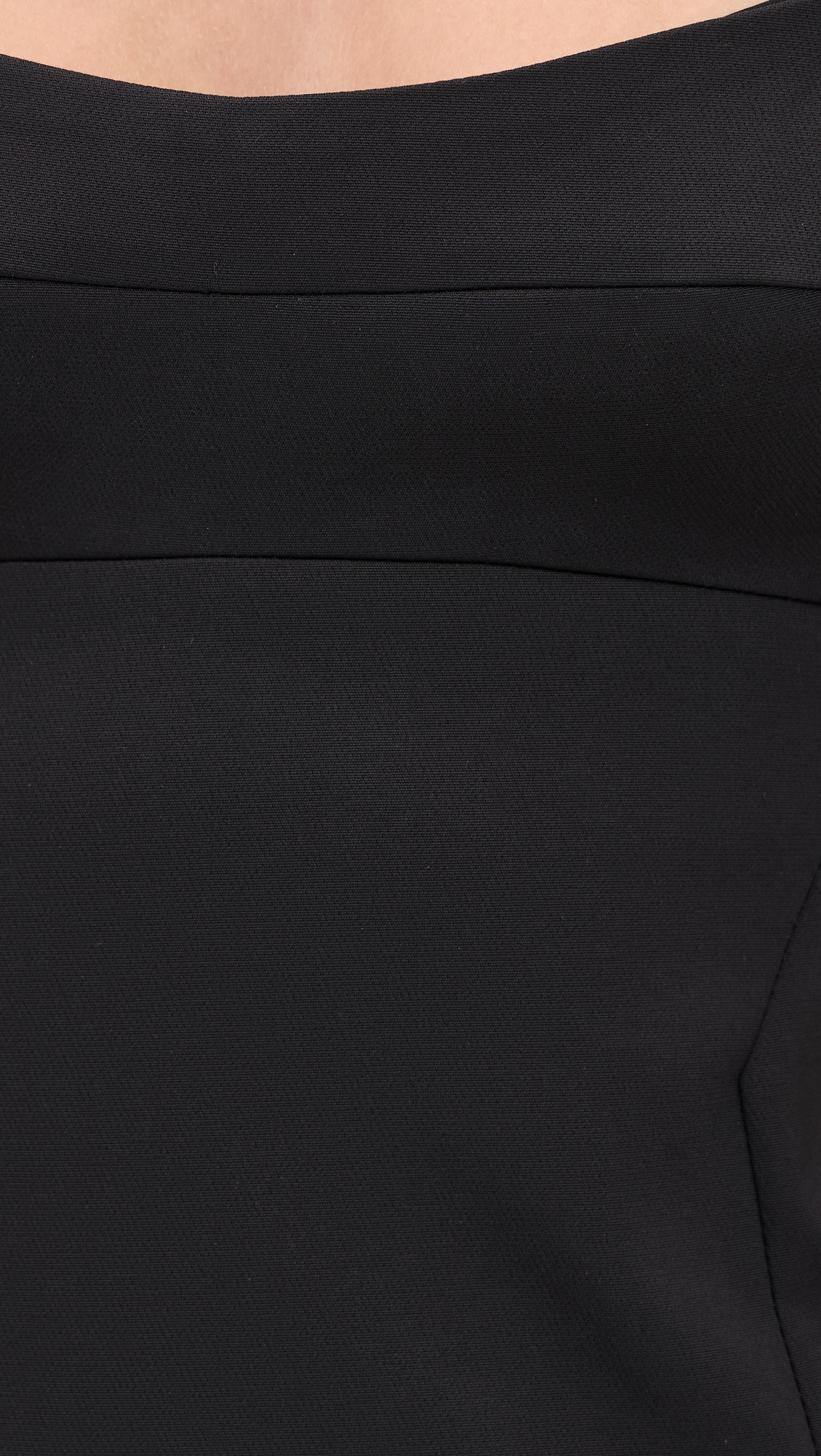 Alizee Structured Mini Dress Black
