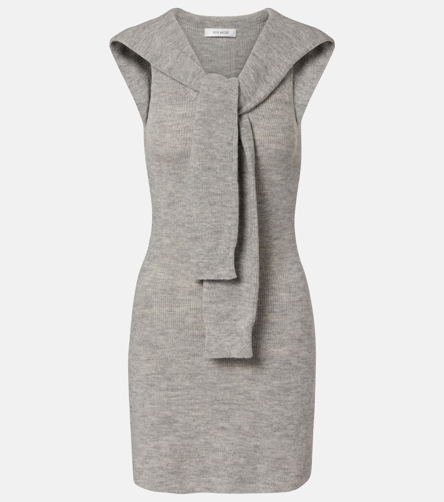 Vao wool-blend minidress