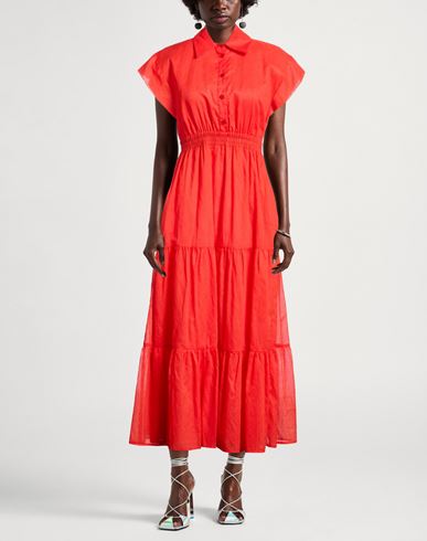 Woman Maxi dress Red Size 10 Cotton