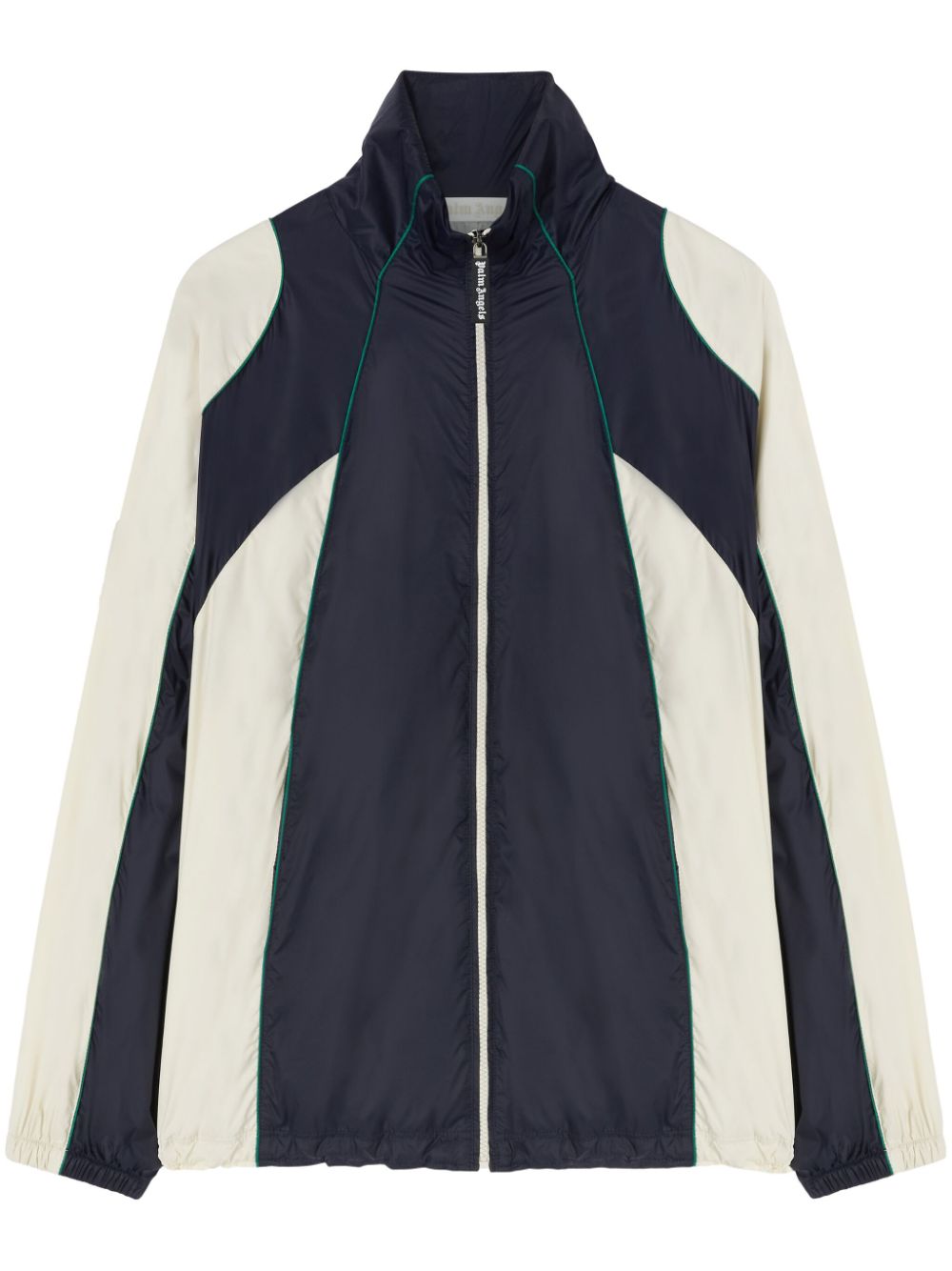 Curved logo windbreaker - White