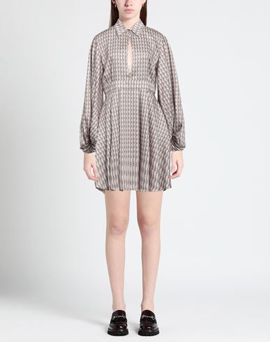 Babylon Collection Woman Mini dress Beige Size 8 Polyester