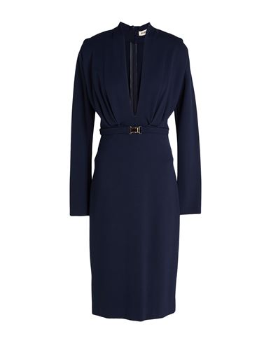 Woman Midi dress Midnight blue Size 4 Viscose, Polyamide, Elastane