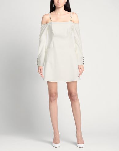 Woman Mini dress White Size 6 Polyamide, Elastane