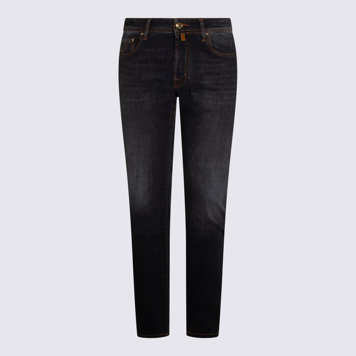 Black Cotton Denim Jeans