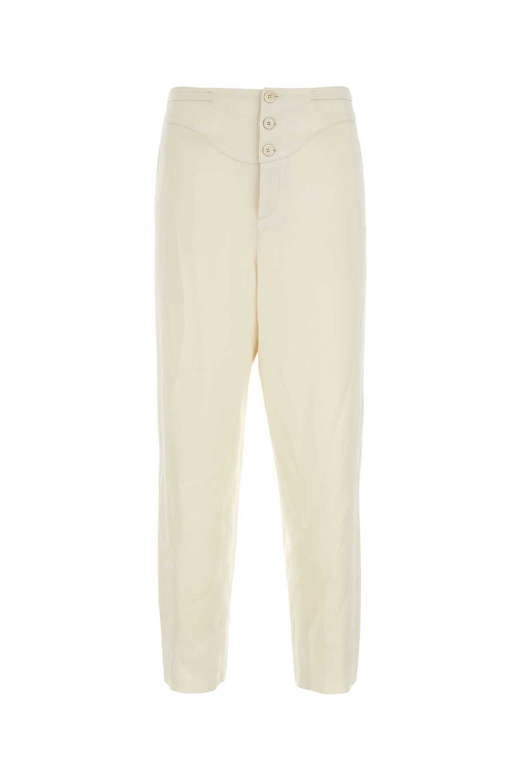 Ivory Satin Pant