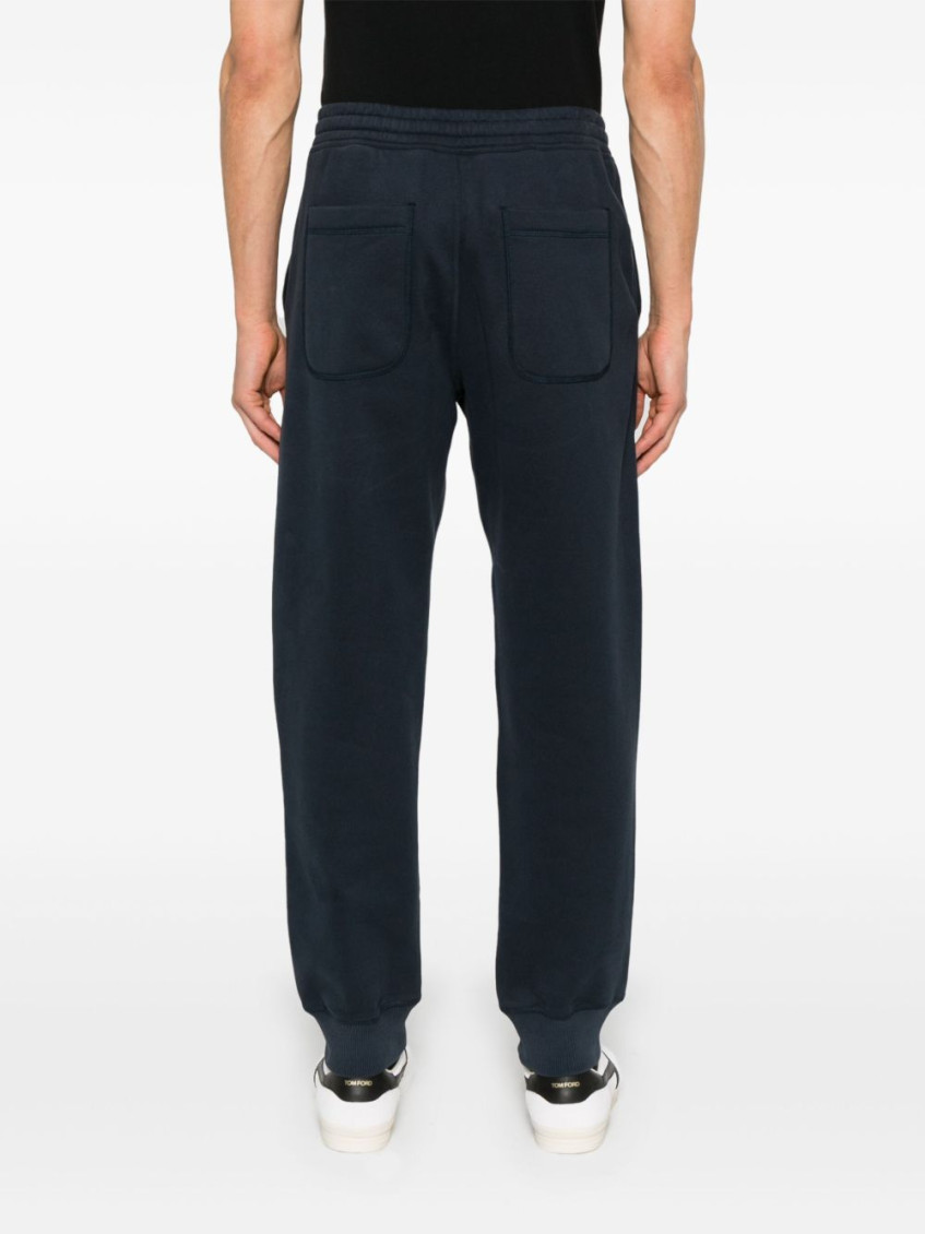Navy Blue Jersey Sports Trousers