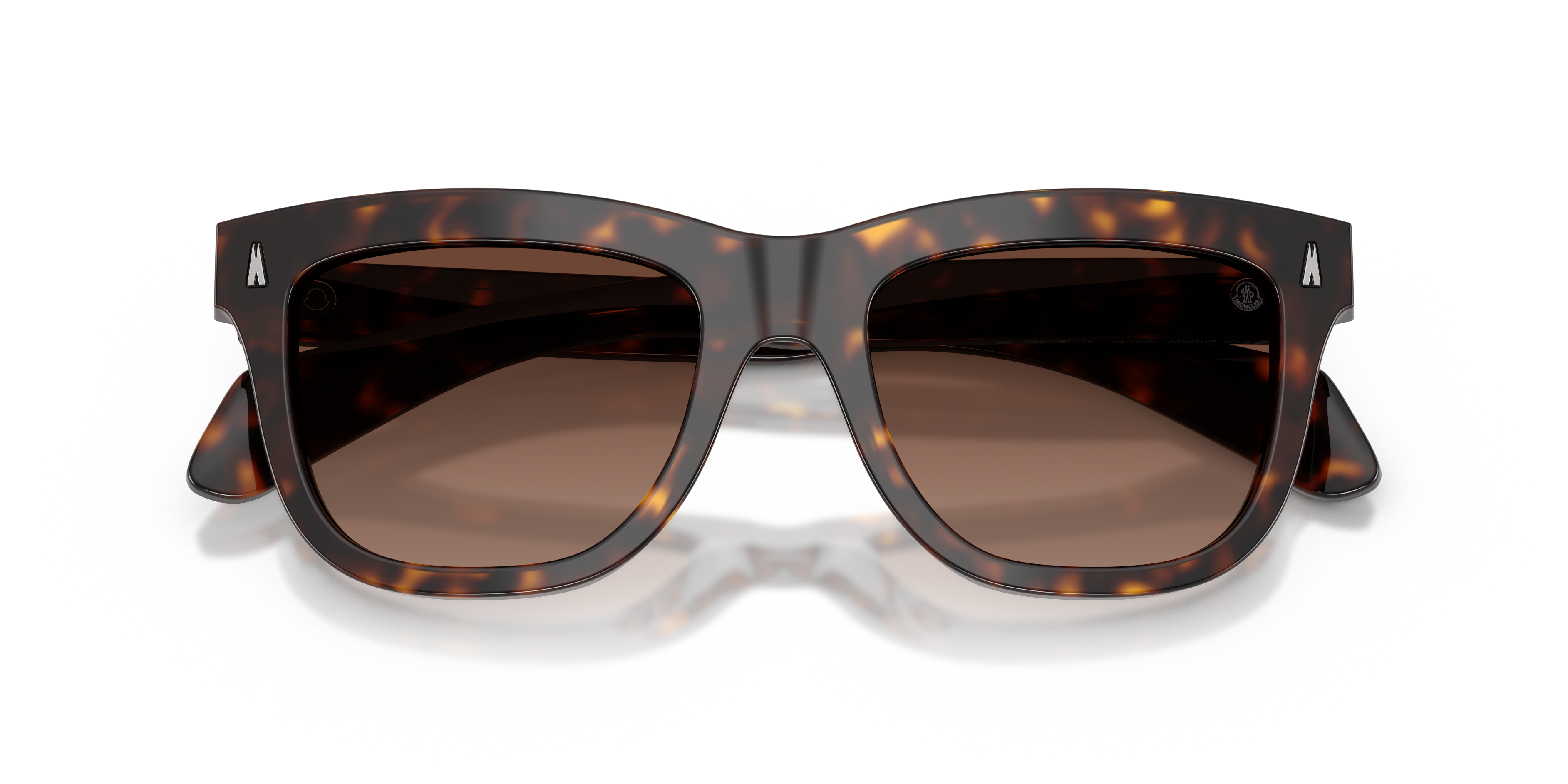 Moncler Vrouw Moncler ME6023 BRONZZ 3002T5 Zonnebrillen Acetaat Schildpad Bruin Kussen Gepolariseerd