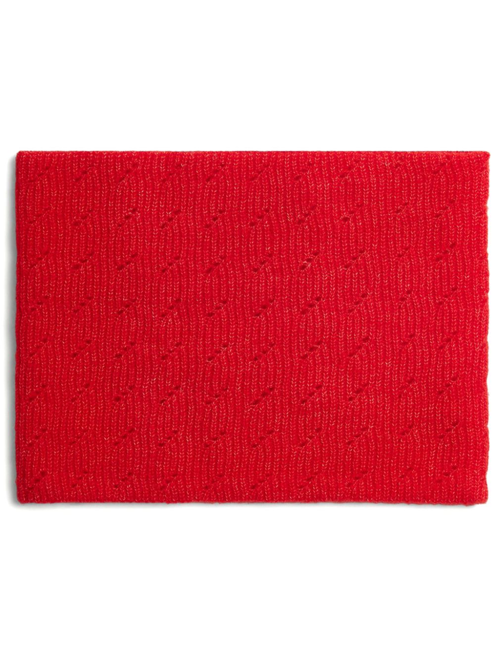 Tatodine ribbed-knit snood - Red