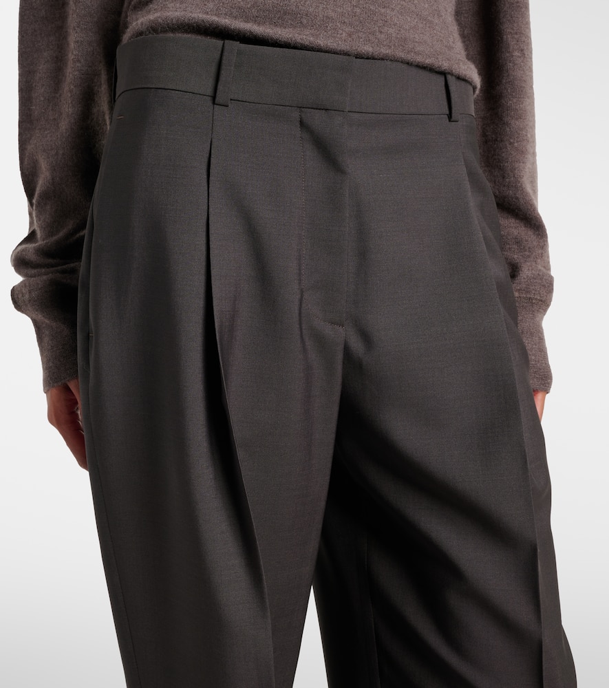 Mikkela high-rise wool and mohair pants
