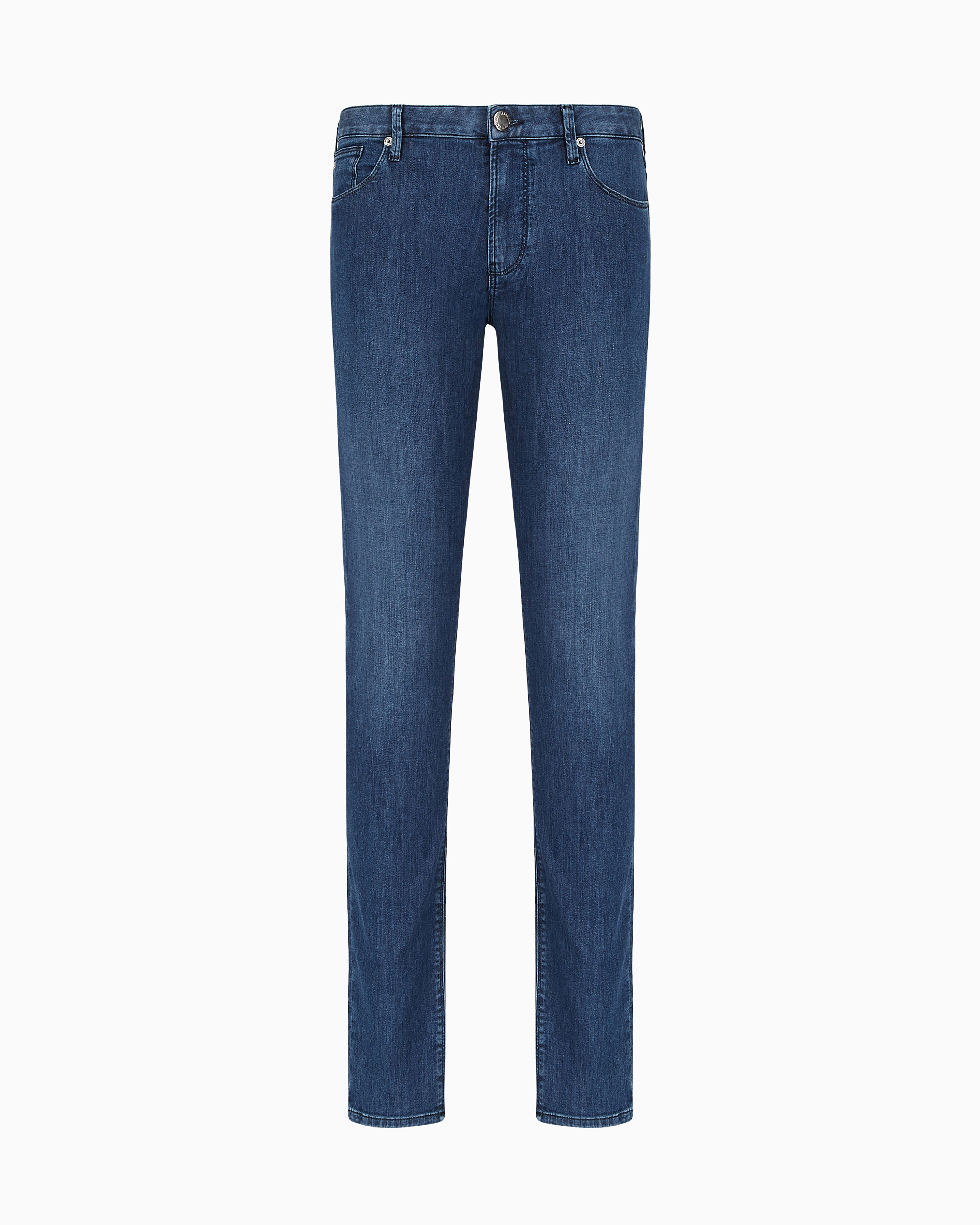 J06 Worn-effect wash, slim-fit, 8 oz denim jeans
