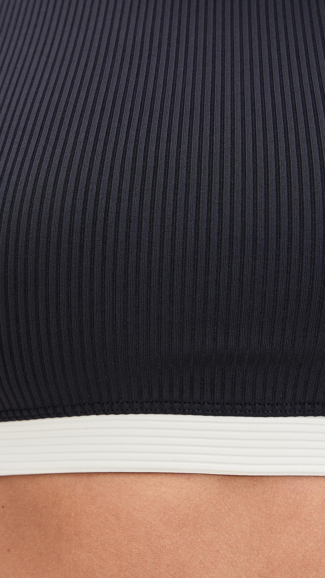 Ribbed Bodhi Bra Black/Cream