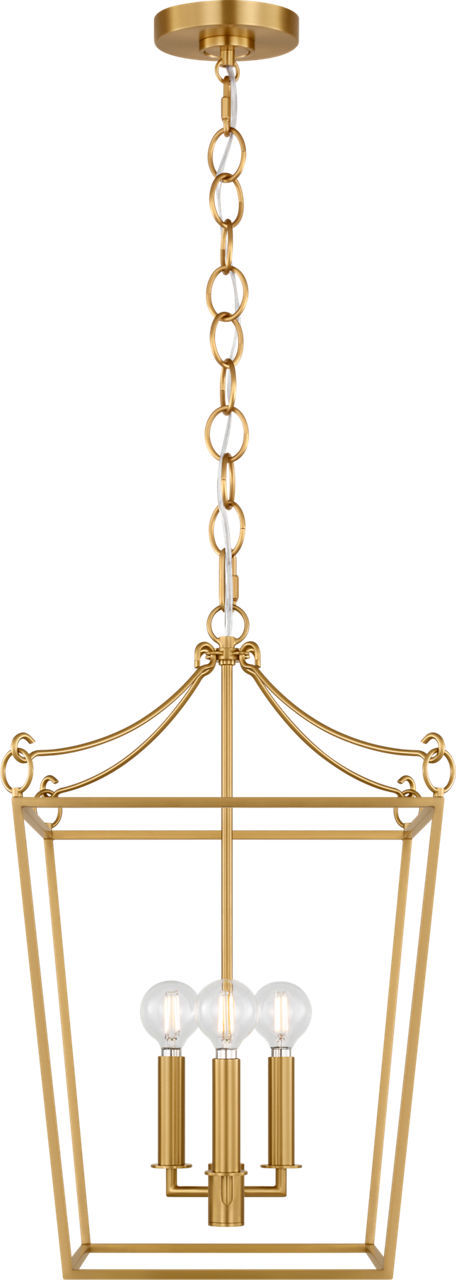 Burnished Brass Burnished Brass Lantern from the Carlyle Collection