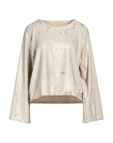 Woman Top Beige Size 10 Polyester