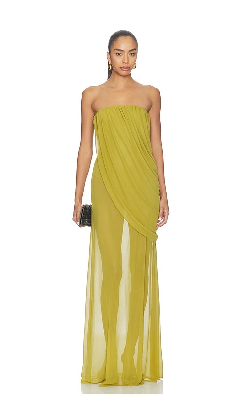 Camila Coelho Saphira Gown in Green. XXS also in
